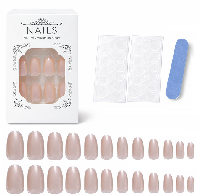 비앙티노 누드핑크 그라데이션 젤네일 팁 24p 세트 25BRS293, 1세트, NO 2