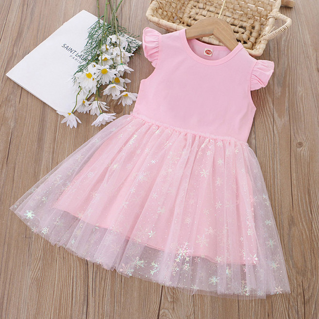 유블리 루도랑 데일리 날개소매 눈꽃 샤 원피스