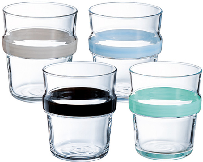 루미낙 스테레오 컬러언더락 혼합 4종 270ml, 1세트