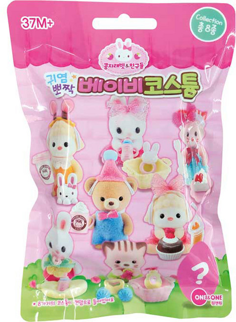 ONE&ONE Konggi Rabbit 寶寶變裝系列盲包, 158mm, 1個, 多色