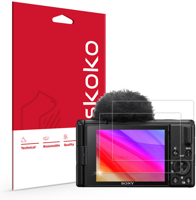 스코코 소니 ZV-1M2 초고화질 트루컬러 AR 액정보호필름 2p 세트, 1세트, SNC00750006