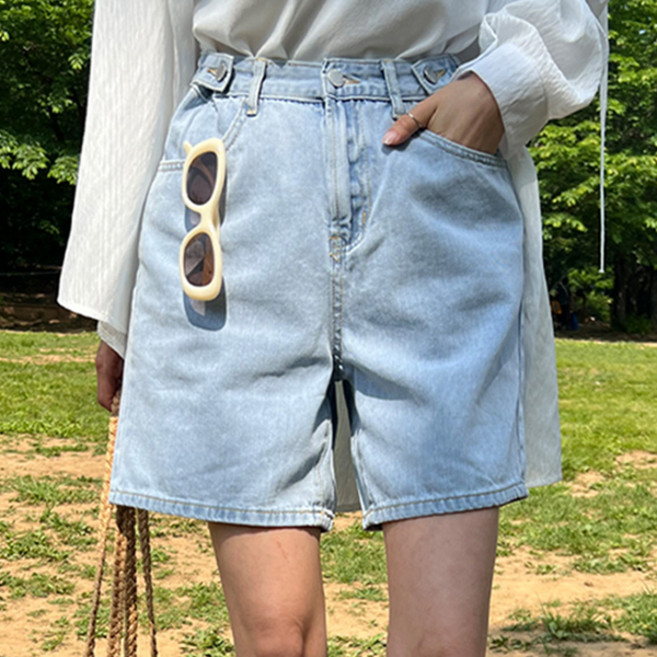 피핀 여성용 숏 롱 비죠 데님반바지 710039 롱