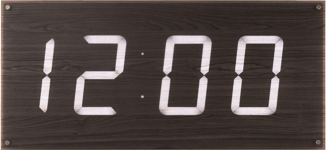 루나리스 FM전파 빅타임 LED 전자 벽시계 73cm, 화이트