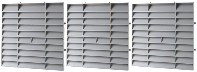 애드라이프 방범창 통풍 블라인드, 3개, 그레이