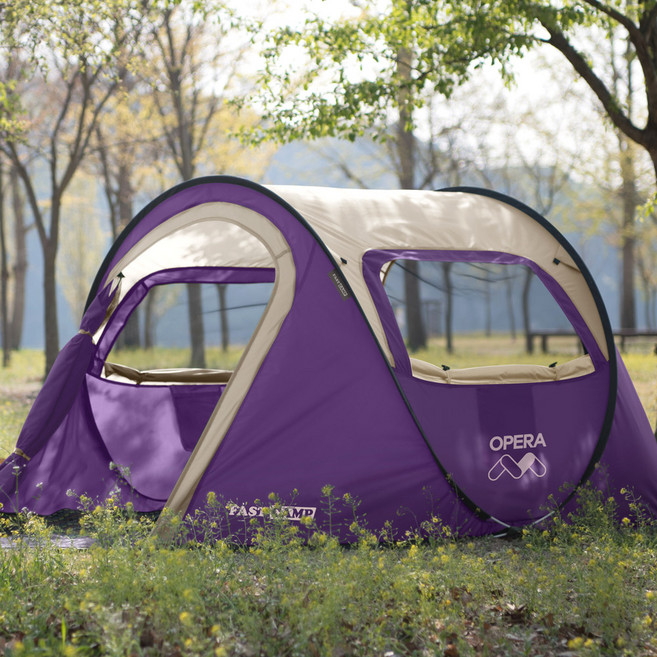 패스트캠프 오페라3 원터치 팝업 텐트 그늘막, 바이올렛, 3~4인용