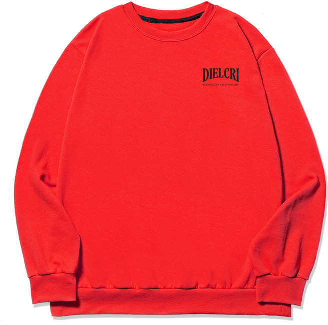 디엘크리 남성용 빅사이즈 EXCITING DAY 맨투맨 티셔츠