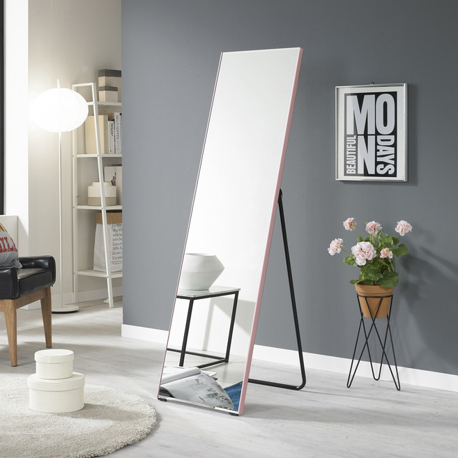 온맘컴퍼니 프랑 더프레임 거치식 전신거울, 핑크