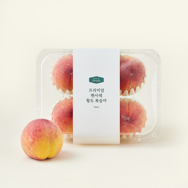 프리미엄 햇사레 부드러운 황도복숭아 4~5입, 1.25kg, 1개