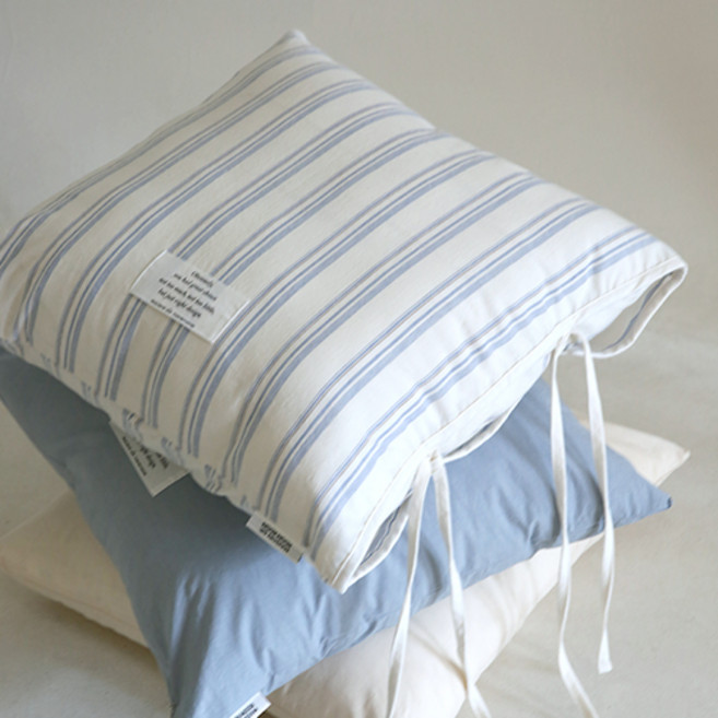 메종드룸룸 뮤즈 스트링 리본 쿠션커버