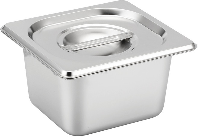 발룬피니 강화 스텐 바트 보관용기, 몸체 + 뚜껑, 1개