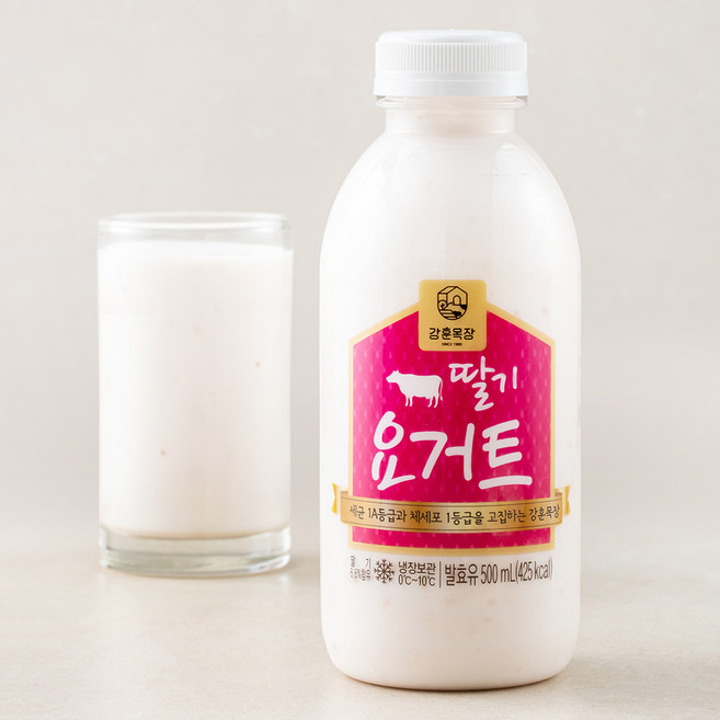 강훈목장 수제요거트 딸기, 500ml, 1개입, 1개