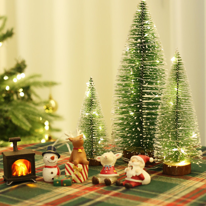 이플린 크리스마스 LED 미니트리 3종 + 무선 리모컨 30세트, 그린, 1세트