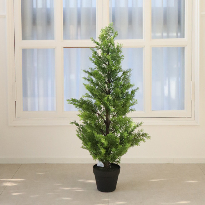 MORIANN 翡翠假花樹 90cm, 綠色, 90cm, 1個