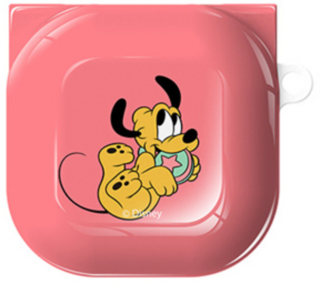 디즈니 플루토 베베 유광 하드 케이스, 베베 베이비 핑크, 버즈 라이브 / 프로, 1개