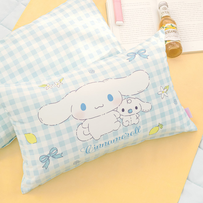 산리오 아동용 캐릭터즈 마이크로 티니체크 베개 솜포함, 시나모롤