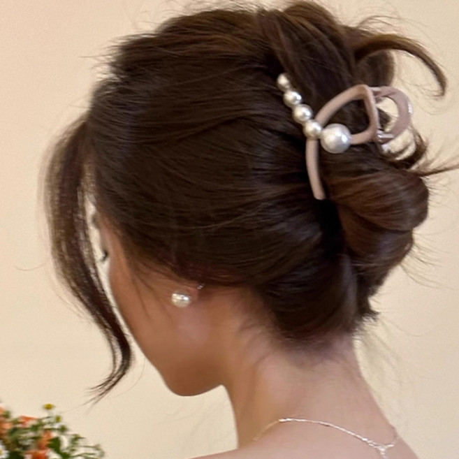 피어니스트 로맨틱 진주 집게핀 2p