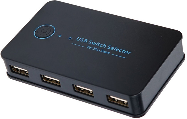 컴스 2대4 USB 2.0 수동 선택기 스위치, TB577, 1개