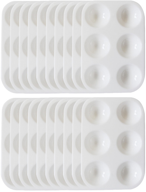 코히모 수채화 사각 미술 팔레트 4W256, 6칸, 20개