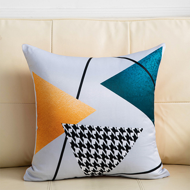 홈플로우 상큼한 오렌지 포인트 쿠션커버