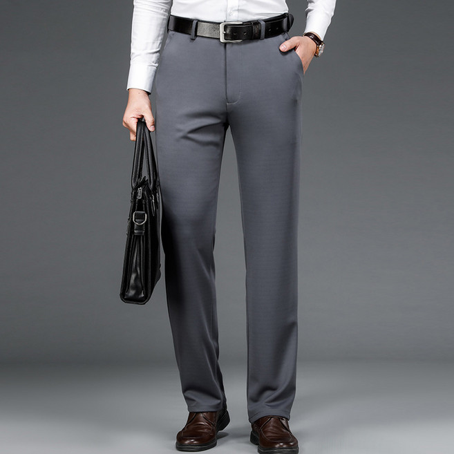 Elsso 男士Homme基本款彈性冬季刷毛錐形西裝褲