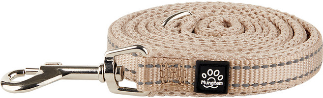 멍템 메쉬 리드줄, 베이지, 1개