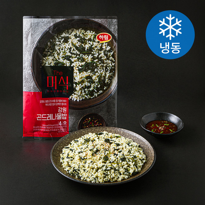 The미식 강원 곤드레나물밥 4개입 (냉동), 840g, 1개