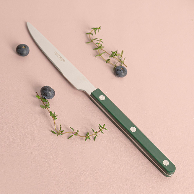 티니블랑 레브 테이블 디너 나이프, 1개, 그린