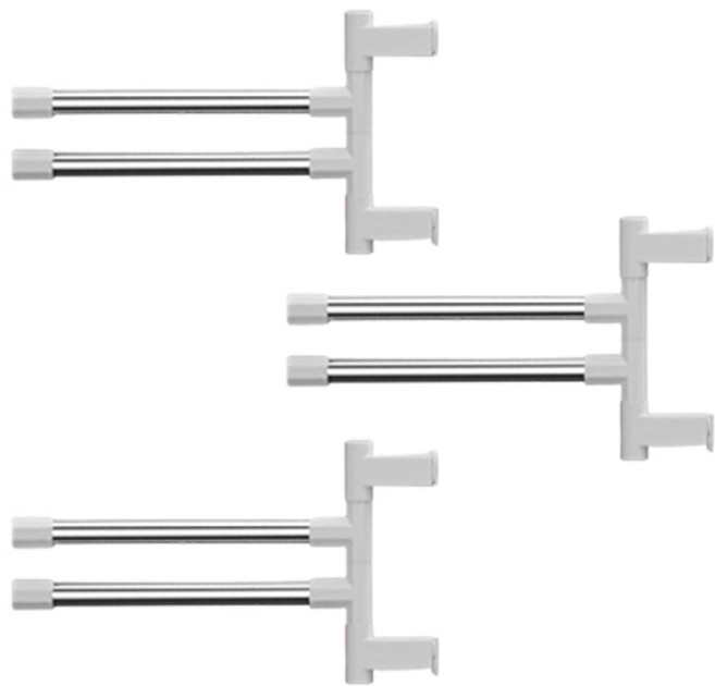 접이식 행주 건조대 세트, 화이트, 3세트