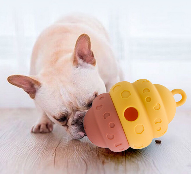 딩동펫 반려동물 벌집 실리콘 노즈워크 장난감, 옐로우, 1개