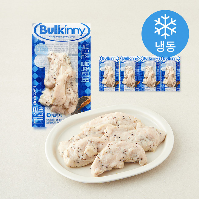 벌키니 닭 안심 블랙페퍼 (냉동), 100g, 5개, 1개입