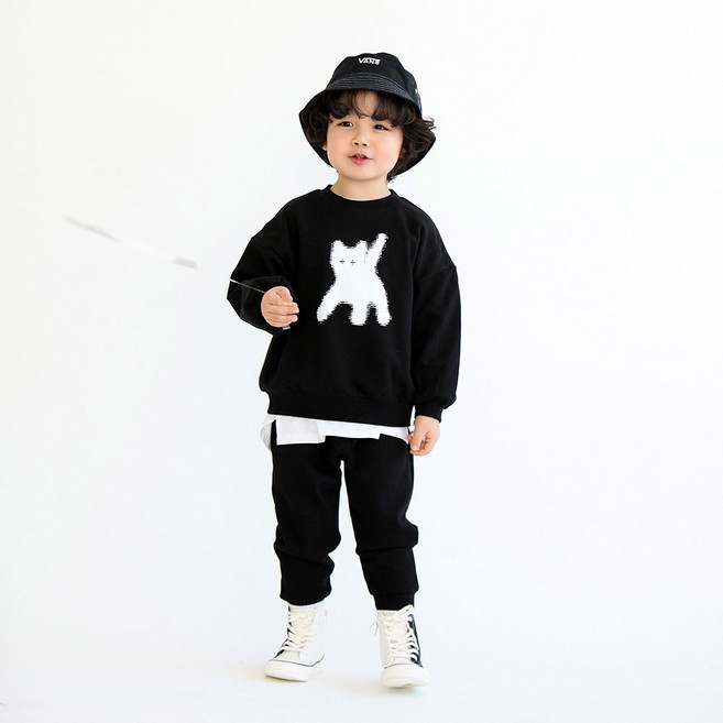 BOOMBOOMKIDS Merci Beaucoup 兒童閃電貓上下褲裝 SS24A51