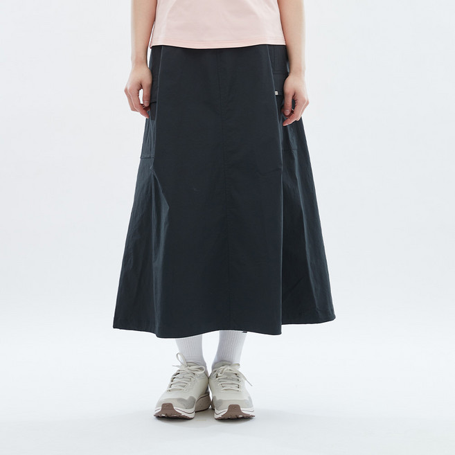스케쳐스 여성용 우븐 미드 기장 스커트 SL3WKCFS01
