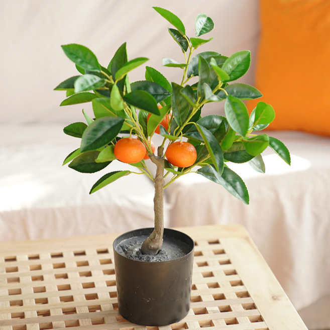 Beautiful Deco Sense 人造樹 45cm, 橘色, 1個