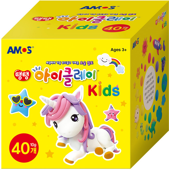 아이클레이 키즈 3 유아용 클레이 40p, 혼합색상, 400g, 1개
