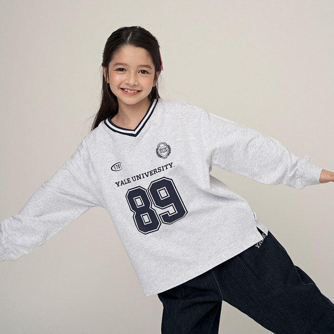예일키즈 아동용 예일 스포티 빅로고 티셔츠 YJCCLSE33350