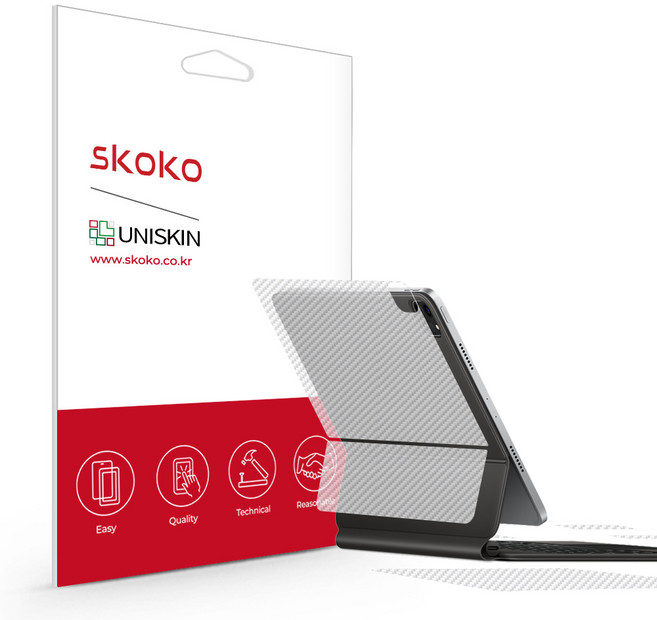 스코코 아이패드 프로 4세대 11 매직키보드 유니스킨, 카본 클리어, 1개