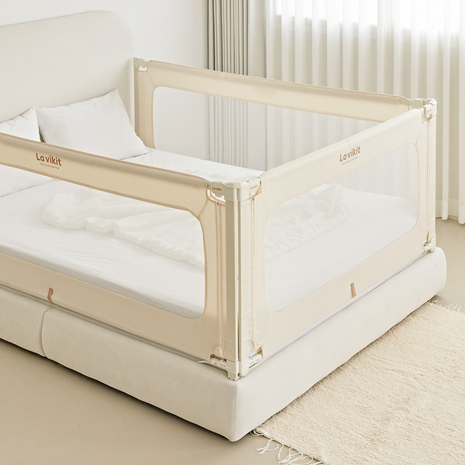 라비킷 낙상방지 침대가드, 크림