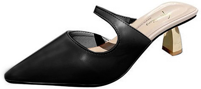 엘쏘 여성용 뾰족 블로퍼 미들힐