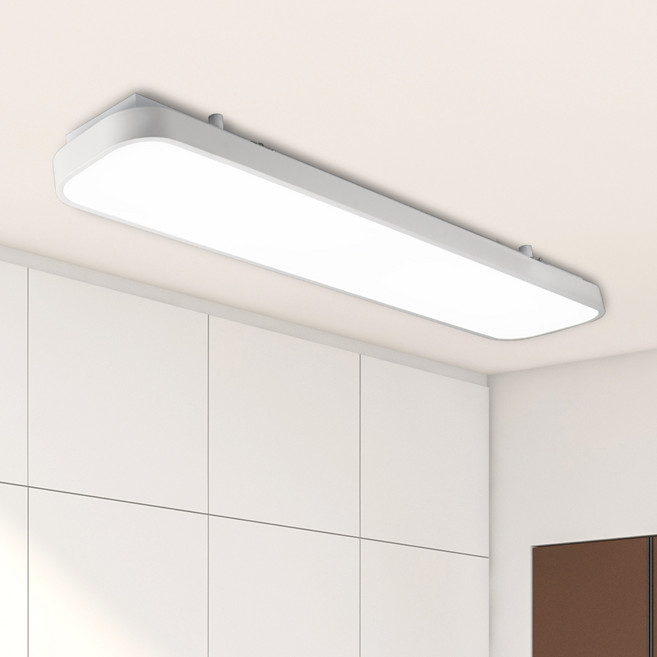 멜리빙 LED 미러 950 주방등 60W, 화이트+주광색