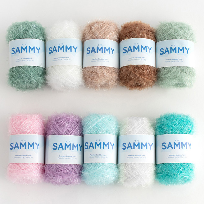 yarna 세미 수세미 뜨개실 10종 패키지, 02 파스텔브리즈, 1개