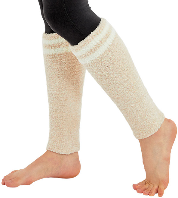 제코 루매스 라인 극세사 스포츠 레그워머 2p, 베이지, 1개