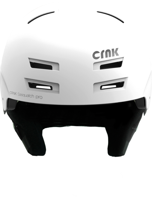크랭크 사스콰치 스키 보드 헬멧, White, 1개