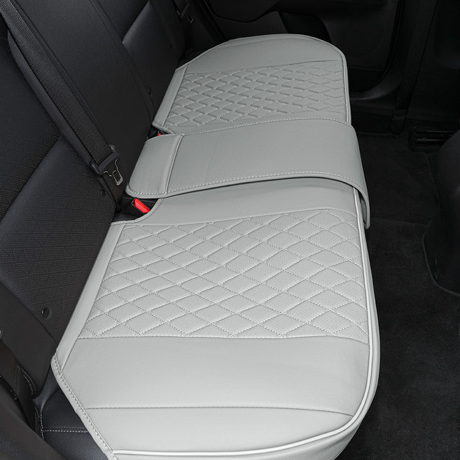 DAEHAN AUTOMOBILE 車用後座椅皮革坐墊, 1個, 暖灰色