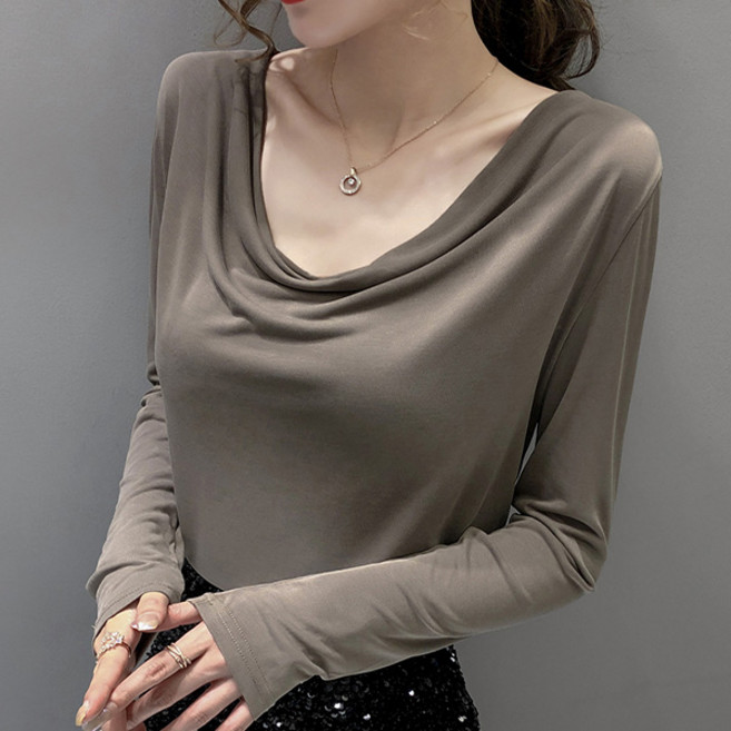 LUNA GIRL Lujin 船型領抓皺罩衫 L25FBL0725AK02