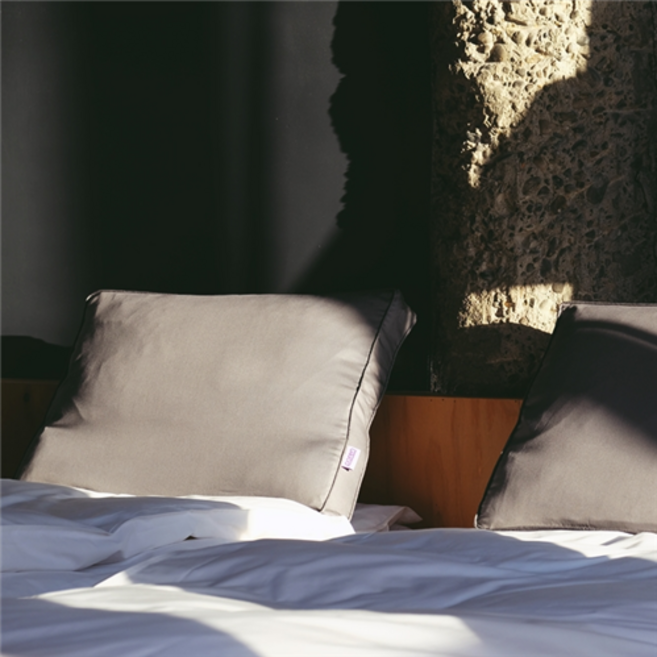 포렌 2인 스마트 패키지 29도 베개 스탠다드 2p + 뉴 글로스 베개커버 2p 세트, DARK GREY, 1개