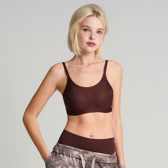 캄투올 컨투어 끈 후크 심리스 브라