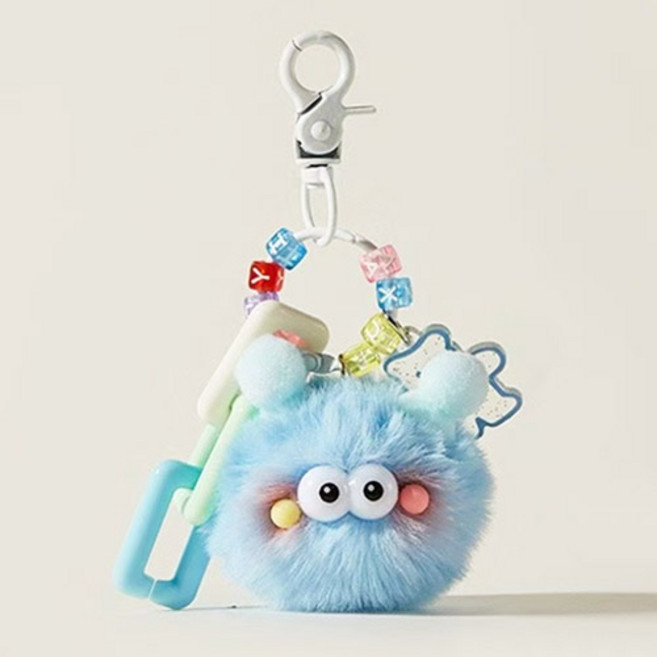 버블리데이 파스텔 폼폼이 먼지키링 가방 참장식