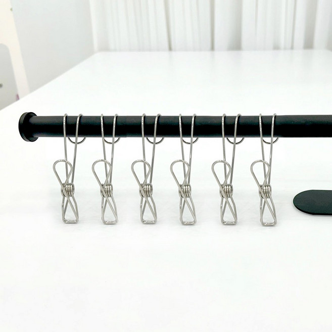 공감스토어 주방 욕실 만능 다용도 집게걸이 SUS304, 6개