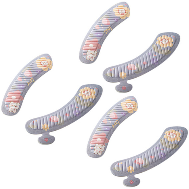 블럭마트 욕실 사계절 변기커버, 라이트퍼플, 3개