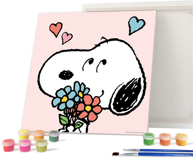 아이러브페인팅 피너츠 DIY PAINTING 20 x 20 cm, 러브앤플라워, 1개